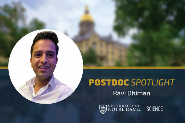 Ravi Dhiman, Society of Science Postdoctoral Fellow