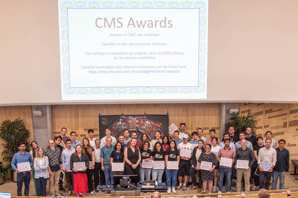 CMS award winners at CERN